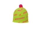 Crussis Logo čepice s bambulí žlutá fluo/růžová fluo vel. Uni