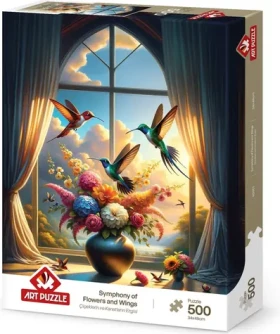 ART PUZZLE 40501 Puzzle Symfonie křídel a květin