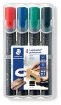 STAEDTLER Popisovače Lumocolor permanent / sada 4 ks / 4 barvy / 2-5 mm / voděodolné (350 WP4)