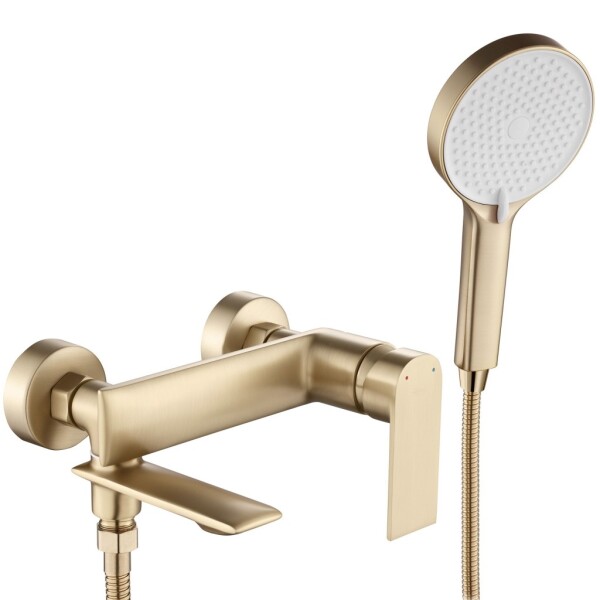 REA - Vanová nástěnná baterie Veneta Brush Gold REA-B3008