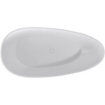 CERANO - Vana z litého mramoru Aura - volně stojící - bílá matná - 180x90x58 CER-VELA1050W