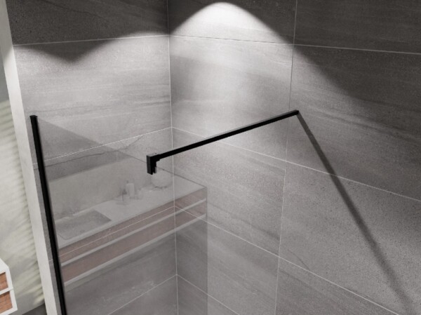 Lansanit - Vzpěra pro Walk-IN, L=1200 mm, černá BKT-H-B