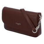 Trendová dámská menší koženková kabelka Ibis, tmavě hnědá