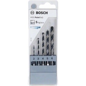 Bosch Spirálový vrták HSS PointTeQ Hex, sada 5 ks 2/3/4/5/6 mm Professional 2607002824