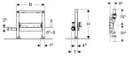 GEBERIT - Duofix Předstěnová instalace pro sprchu, výška 50 cm, s odtokem ve stěně 111.593.00.1