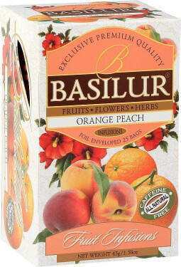 BASILUR Fruit Orange Peach přebal 25x1,8g