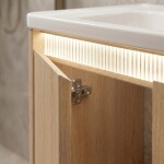 REA - Sada koupelnového nábytku s umyvadlem Sora DE07-70 Oak 70CM REA-M0608