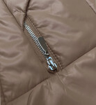 Velbloudí-melanžová volná bunda s odepínací kapucí Vaston (SJ218-036#) odstíny béžové M (38)