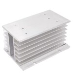 Hliníkový chladič pro třífázové SSR relé, provedení H 150x100x80mm - Stříbrný