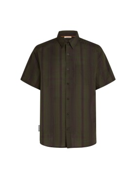 ICEBREAKER Mens Mer 125 CL Steveston SS Shirt Plaid, Dark Loden/Bittersweet velikost: XL