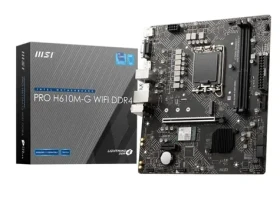 MSI PRO H610M-G WIFI DDR4 / H610M / LGA 1700 / 2x DDR4 / PCIEx16 / 1x GLAN / mATX (7D46-042R)