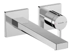 Hansgrohe Tecturis E - Umyvadlová baterie pod omítku | s výpustí | 2-otvorová instalace | EcoSmart | chrom (73051000)