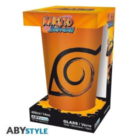 Naruto Shippuden Sklenice - Konoha & Seal 400 ml