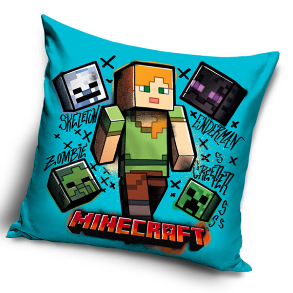 Dětský povlak na polštářek Minecraft Hrdinka Alex