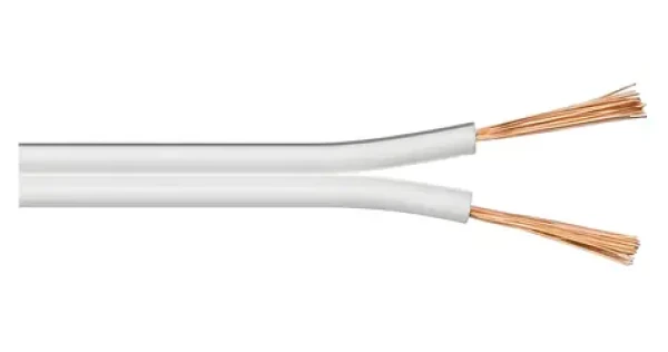 MicroConnect Reproduktorový kabel bílá / 100 m / 2,5 mm / bez konektorů (AUDSPEAKER2-100C)