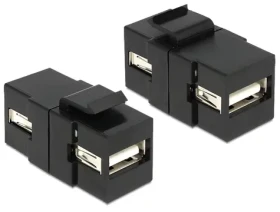 DeLock Adaptér USB 2.0 A (F) - USB 2.0 A (F) černá (86367)