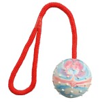 Trixie Míček hrbolatý na šňůrce 6cm/30cm