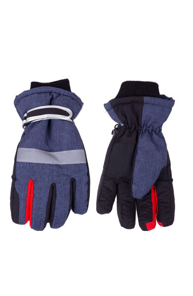 Lyžařské rukavice YOCLUB REN-0298C džínovina 16 cm