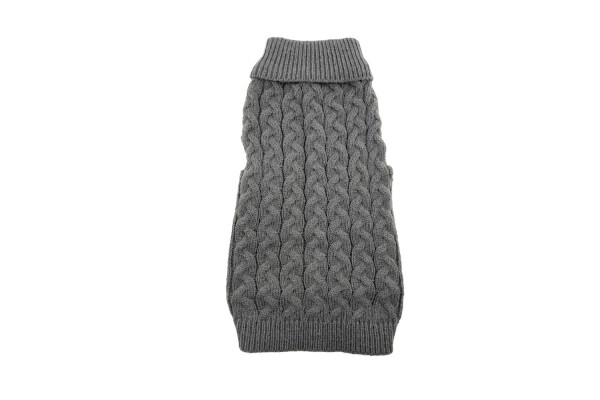 Arno elastický svetr pro psa Barva: Šedá, Délka zad (cm): 24, Obvod hrudníku: 26 - 36 cm