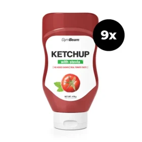 Kečup slazený stévií - GymBeam (mild, 9 x 470 g) (63265-3-12x470ml)
