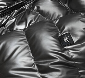 Stříbrná prošívaná bunda pro přechodné období model 17121593 Silver S'WEST