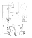 IDEAL STANDARD - Ceraplan iX Hybridní umyvadlová baterie, s výpustí ClickClack, bateriové napájení, chrom BD283AA