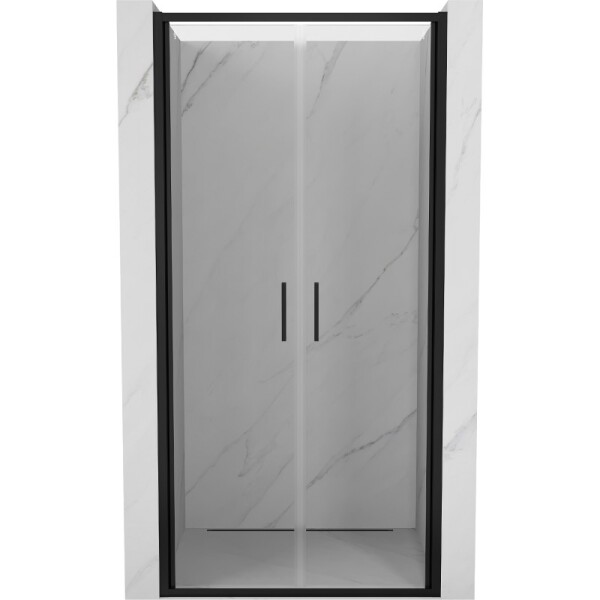 MEXEN - Exo sprchové dveře křídlové 90, transparent, černá 814-090-000-70-00