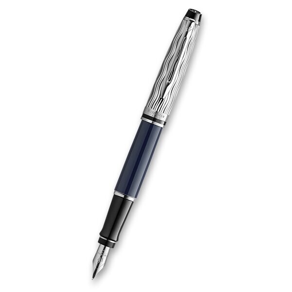 Plnicí pero Waterman Expert Made in France DLX Blue CT, hrot F