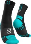 Běžecké kompresní ponožky Compressport Pro Marathon Socks - BLACK Velikost: T4