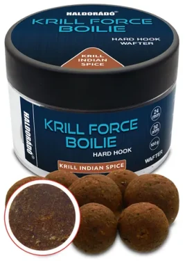 Haldorádó Wafters Krill Force Hard Hook Boilies 24/30mm Krill Indian Spice (HD32523)