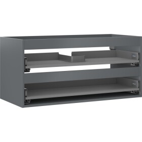 MEXEN - Box-A skříňka pro umyvadlo 100, 2 zásuvky, grafit mat 91AX0-1000-470-2-66