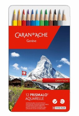 Caran d'Ache, 0999.312, Prismalo, umělecké akvarelové pastelky, 12 ks