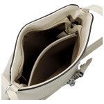 Stylová dámská koženková crossbody Kira, krémová