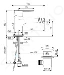 IDEAL STANDARD Cerafine Bidetová baterie chrom