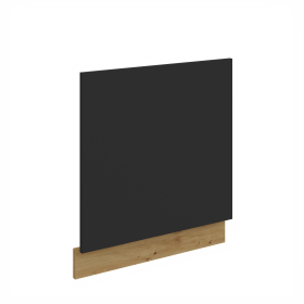 Dvířka na vestavnou myčku nádobí Aria ZM 570x596 Barva korpusu: Dub artisan, Barva dvířek: BL - Black AFM