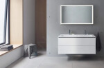 DURAVIT - L-Cube Umyvadlová skříňka 550x1220x481 mm, 2 zásuvky, bílá mat LC624301818