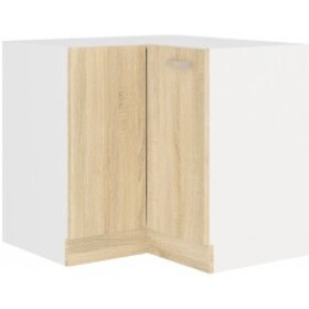 Spodní rohová skříňka Sára 89x89 DN 1F BB Barva korpusu: Bílá, Barva dvířek: Dub Sonoma