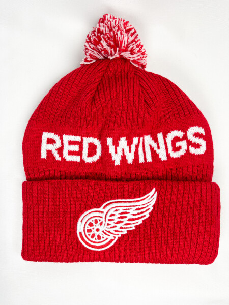 Outerstuff Dětská Zimní Čepice Detroit Red Wings Cufed Knit With Pom