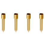 Ester & erik Zapichovací svícen na svíčku Gold Small – set 4 ks, zlatá barva, kov