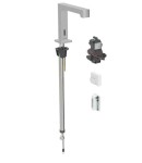 GEBERIT - Brenta Elektronický umyvadlový ventil, napájení z generátoru, easy to clean, kartáčovaná nerez 116.195.SN.1