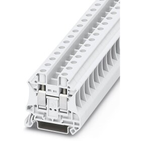 Phoenix Contact UT 10 WH 3046317 řadová svorka průchodky Pólů: 2 0.5 mm² 16 mm² bílá 50 ks