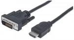 Manhattan kabel pro monitory HDMI-DVI-D 1.8m / dual link (372503)