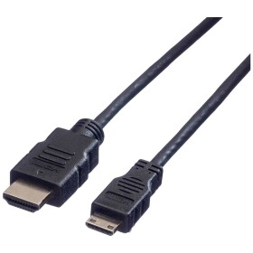 Value HDMI kabel Zástrčka HDMI-A, Zástrčka HDMI Mini-C 2.00 m černá 11.99.5580 stíněný HDMI kabel