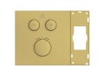 IDEAL STANDARD - Ceratherm Navigo Solos Termostatická baterie pod omítku, pro 2 spotřebiče, kartáčované zlato A7894A2