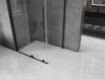MEXEN/S - Velar sprchový kout 130 x 85, transparent, černá 871-130-085-01-70