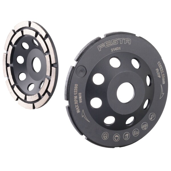 FESTA 21431 Kotouč diamantový brusný, dvouřadý, 125mm, 22,2mm