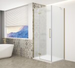 GELCO - TRINITY GOLD obdélníkový kout 1100x1000 levý, matné sklo, GT5610-11ML-G GT5610-11ML-G