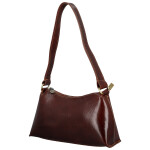 Módní dámská kožená kabelka na rameno Delami Vera Pelle Nemia, hnědá