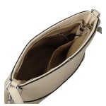 Trendy dámská koženková crossbody kabelka Lída, krémová