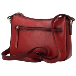 Luxusní dámská kožená crossbody kabelka Katana Arletta, vínová